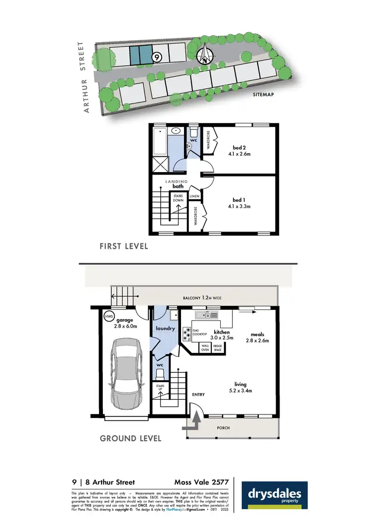 Floorplan of Homely house listing, 9/8 Arthur Street, Moss Vale NSW 2577
