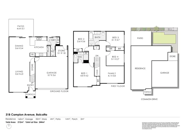 Floorplan of Homely house listing, 31B Campion Avenue, Balcatta WA 6021