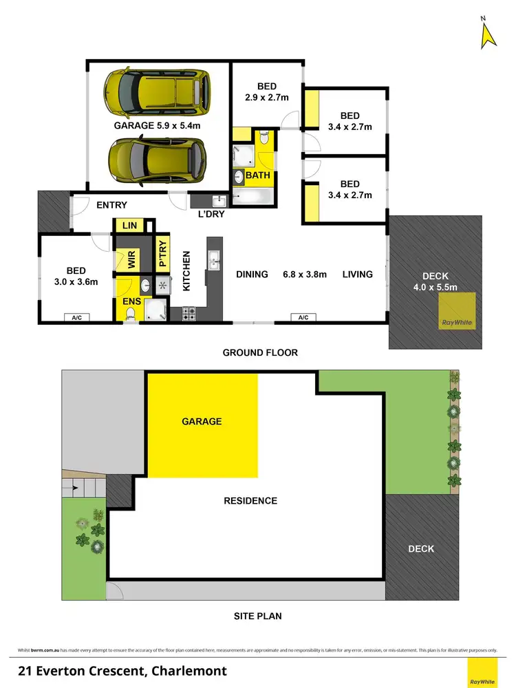 Floorplan of Homely house listing, 21 Everton Crescent, Charlemont VIC 3217