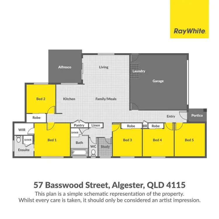 Floorplan of Homely house listing, 57 Basswood Street, Algester QLD 4115