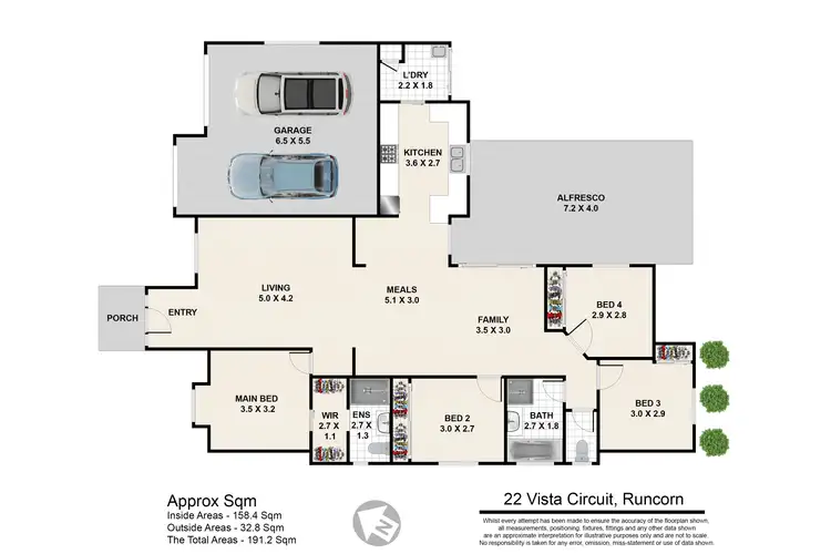 Floorplan of Homely house listing, 22 Vista Circuit, Runcorn QLD 4113