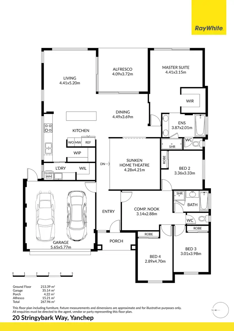 Floorplan of Homely house listing, 20 Stringybark Way, Yanchep WA 6035