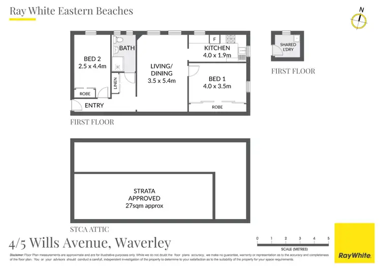 Floorplan of Homely apartment listing, 4/5 Wills Avenue, Waverley NSW 2024