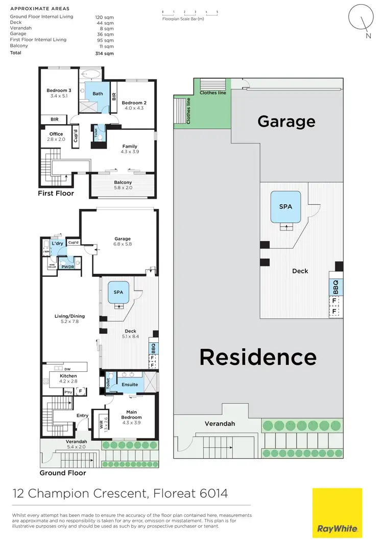 Floorplan of Homely house listing, 12 Champion Crescent, Floreat WA 6014