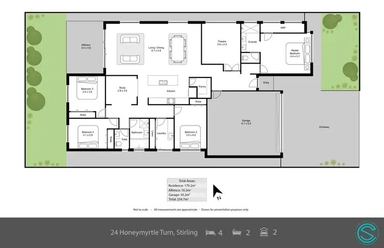 Floorplan of Homely house listing, 24 Honeymyrtle Turn, Stirling WA 6021