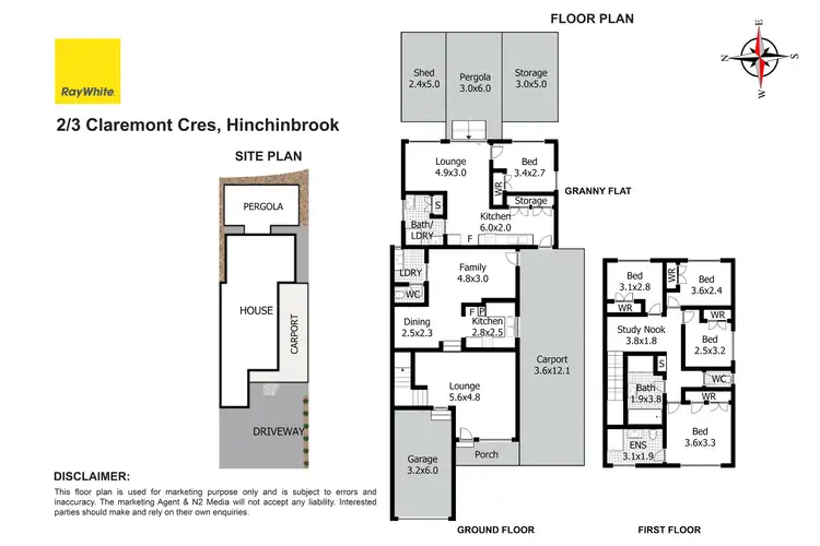 Floorplan of Homely house listing, 2/3 Claremont Crescent, Hinchinbrook NSW 2168