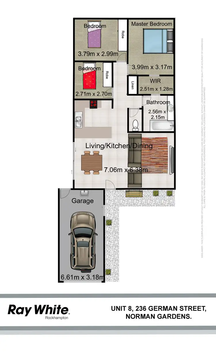 Floorplan of Homely townhouse listing, 8/236 German Street, Norman Gardens QLD 4701