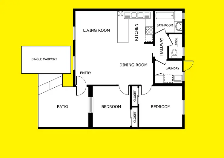 Floorplan of Homely unit listing, 3/3-4 Williams Avenue, Mildura VIC 3500