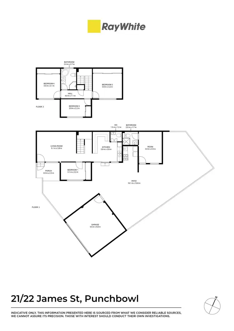 Floorplan of Homely townhouse listing, 21/22 James Street, Punchbowl NSW 2196