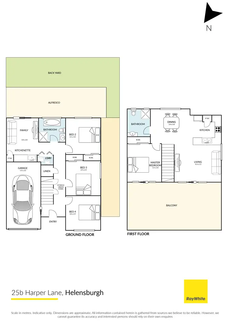 Floorplan of Homely semi-detached listing, 25B Harper Lane, Helensburgh NSW 2508