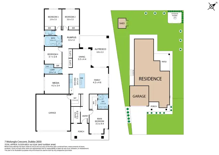 Floorplan of Homely house listing, 7 Molonglo Crescent, Dubbo NSW 2830