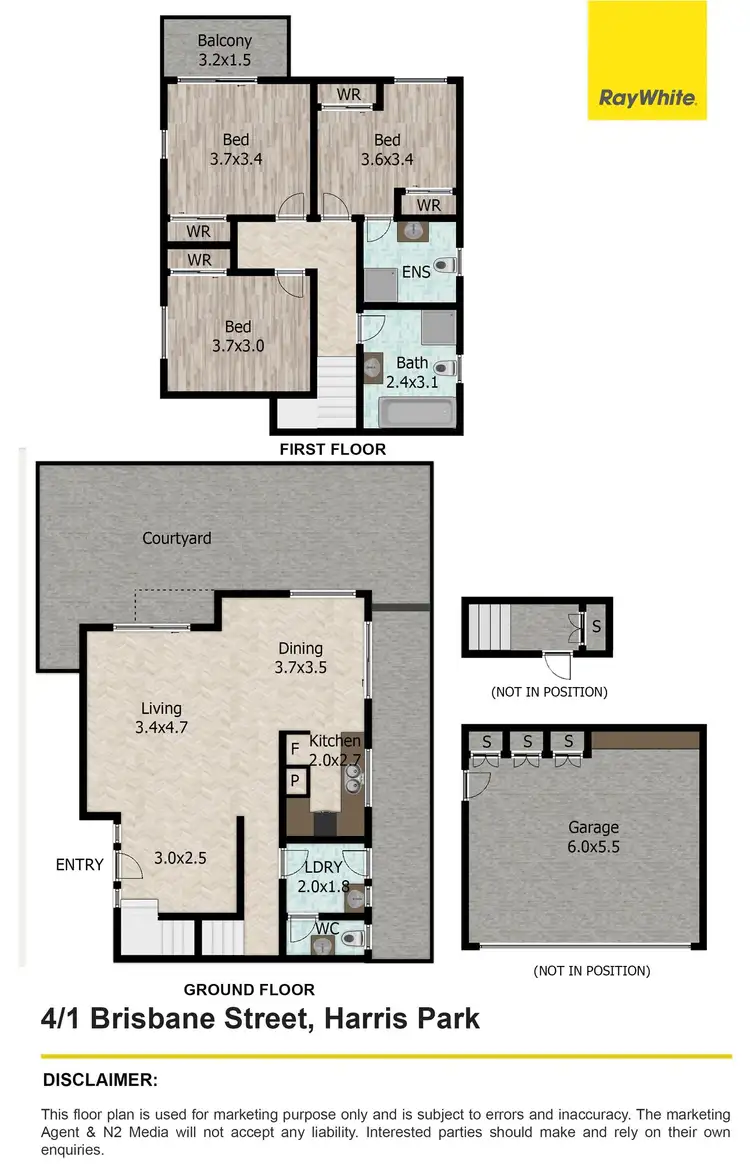 Floorplan of Homely townhouse listing, 4/1 Brisbane Street, Harris Park NSW 2150