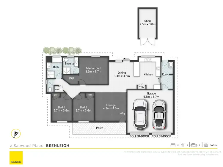 Floorplan of Homely house listing, 2 Salwood Place, Beenleigh QLD 4207