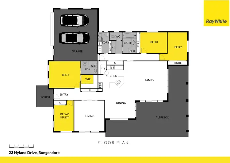 Floorplan of Homely house listing, 23 Hyland Drive, Bungendore NSW 2621