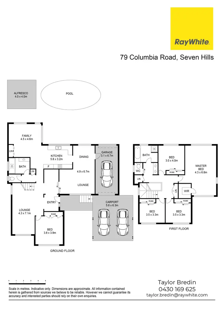 Floorplan of Homely house listing, 79 Columbia Road, Seven Hills NSW 2147