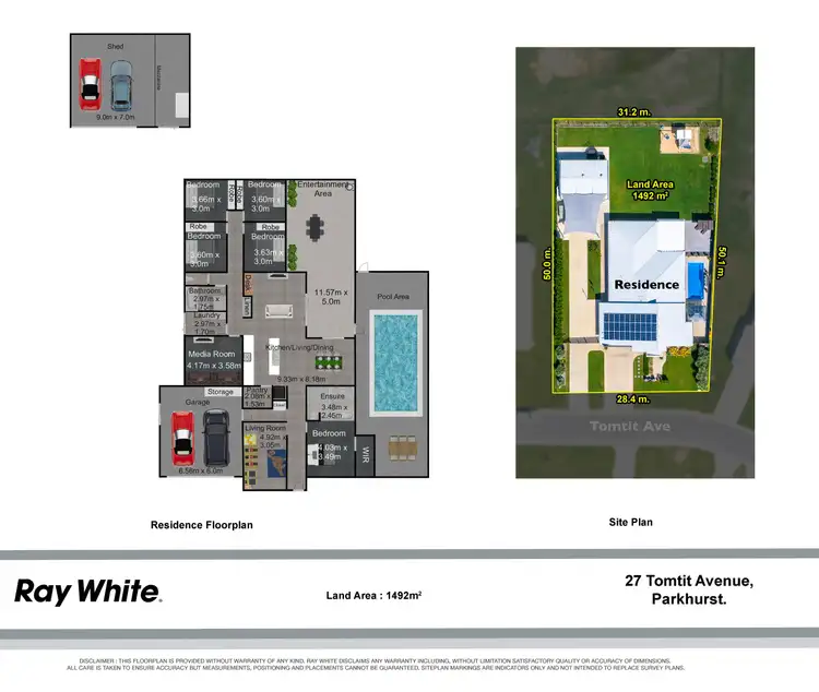 Floorplan of Homely house listing, 27 Tomtit Avenue, Parkhurst QLD 4702