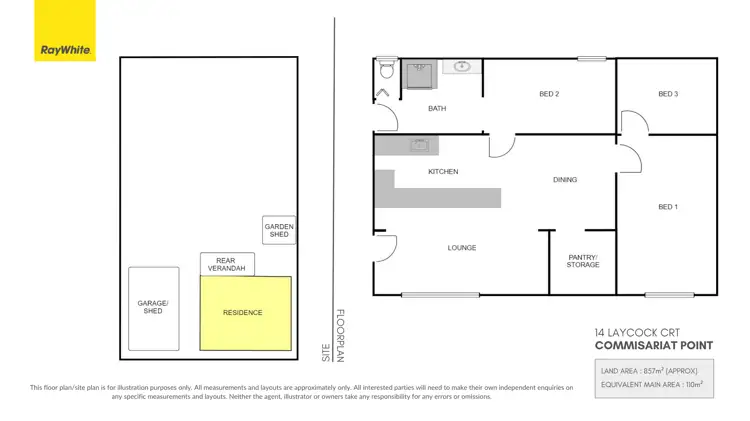 Floorplan of Homely house listing, 14 Laycock Court, Commissariat Point SA 5700