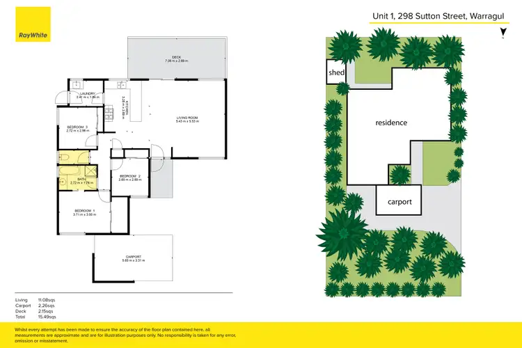 Floorplan of Homely unit listing, 1/298 Sutton Street, Warragul VIC 3820