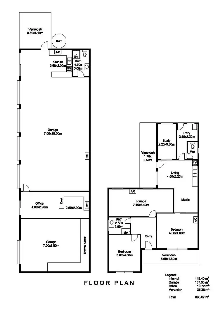 Floorplan of Homely house listing, 58 Reynell Street, Kilkenny SA 5009