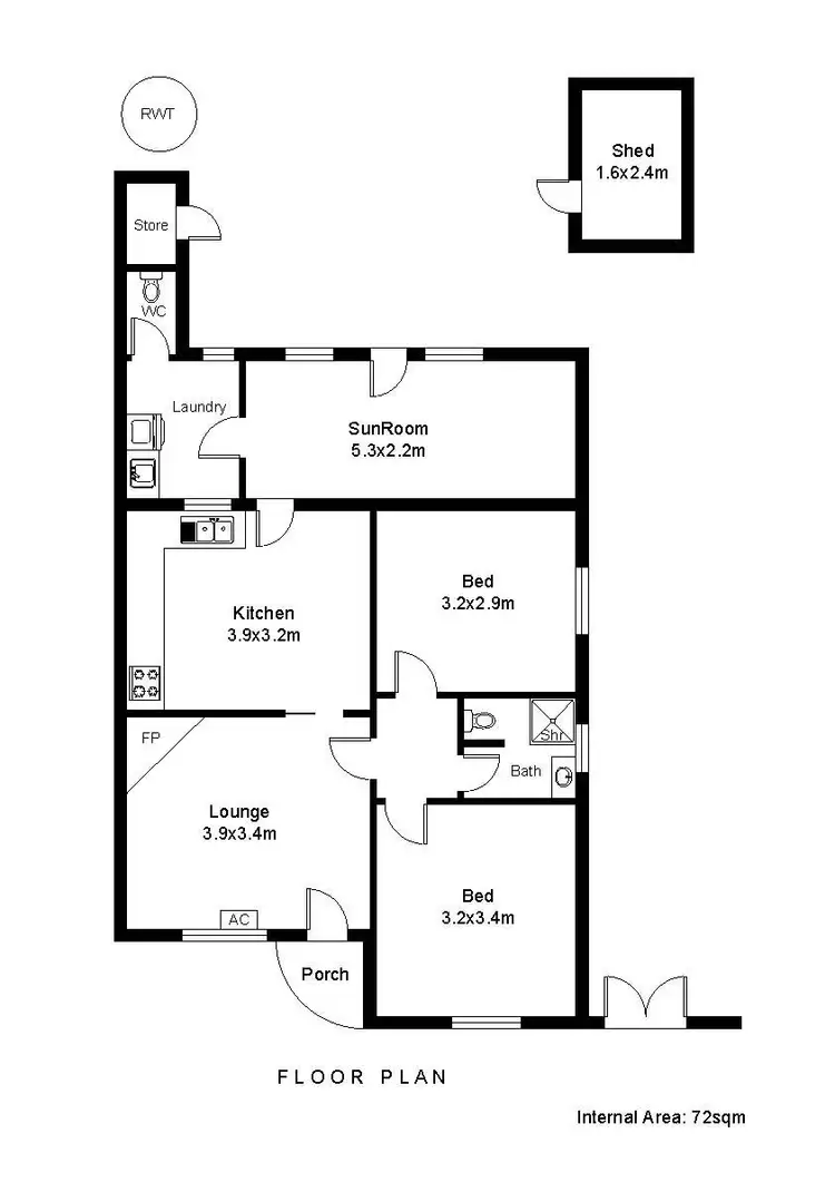Floorplan of Homely house listing, 82 Nelson Avenue, Flinders Park SA 5025