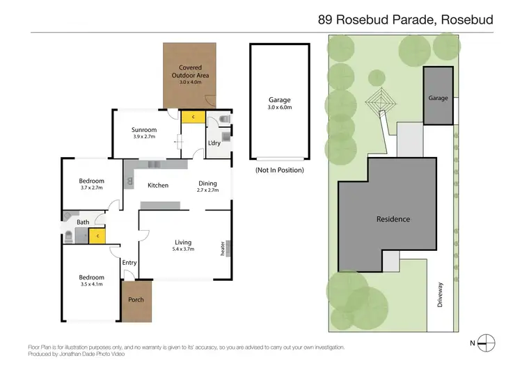 Floorplan of Homely house listing, 89 Rosebud Parade, Rosebud VIC 3939