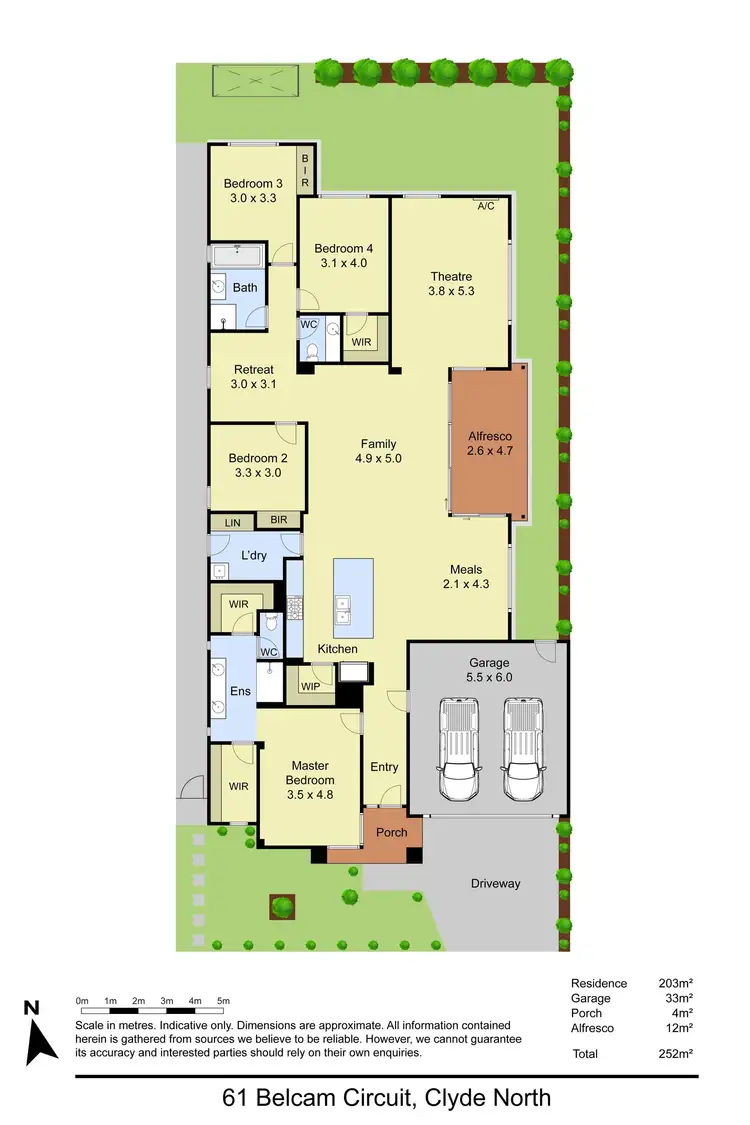 Floorplan of Homely house listing, 61 Belcam Circuit, Clyde North VIC 3978