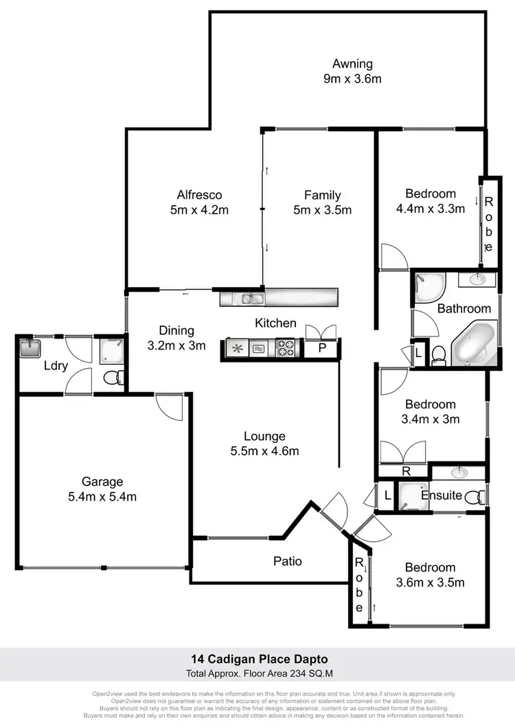 Floorplan of Homely house listing, 14 Cadigan Place, Dapto NSW 2530