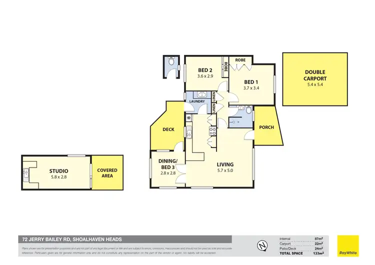 Floorplan of Homely house listing, 72 Jerry Bailey Road, Shoalhaven Heads NSW 2535