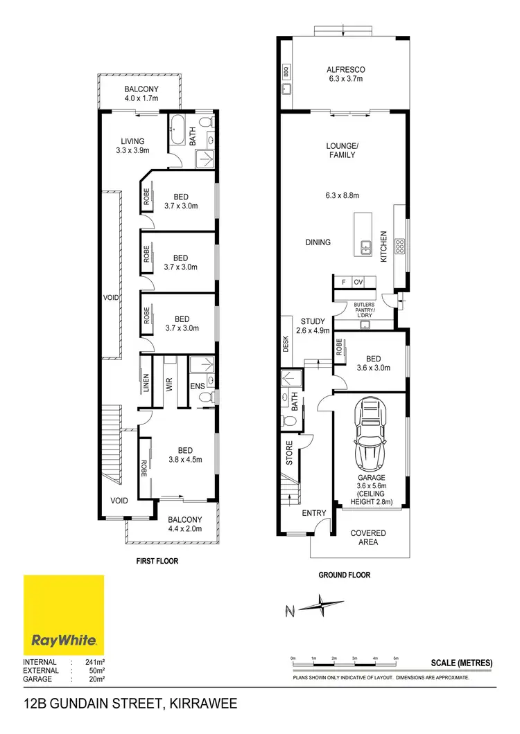 Floorplan of Homely semi-detached listing, 12b Gundain Road, Kirrawee NSW 2232