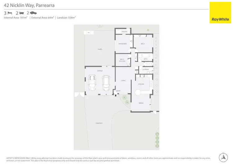 Floorplan of Homely house listing, 42 Nicklin Way, Parrearra QLD 4575