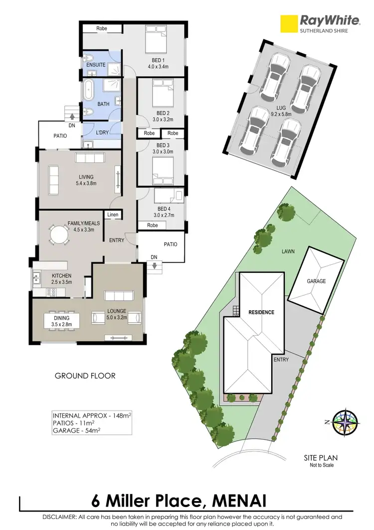 Floorplan of Homely house listing, 6 Miller Place, Menai NSW 2234