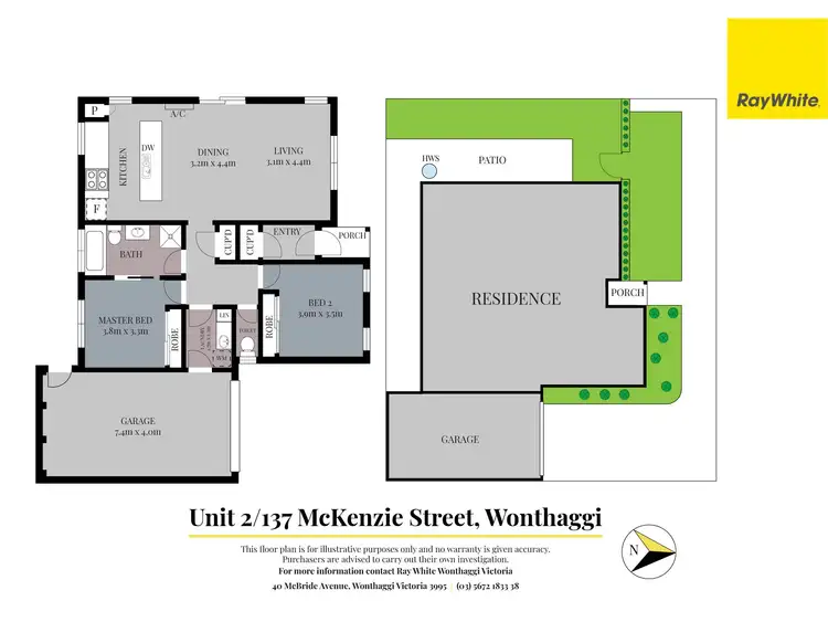 Floorplan of Homely unit listing, 2/137 McKenzie Street, Wonthaggi VIC 3995