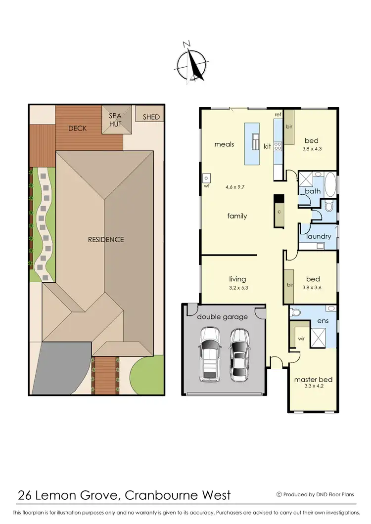Floorplan of Homely house listing, 26 Lemon Grove, Cranbourne West VIC 3977