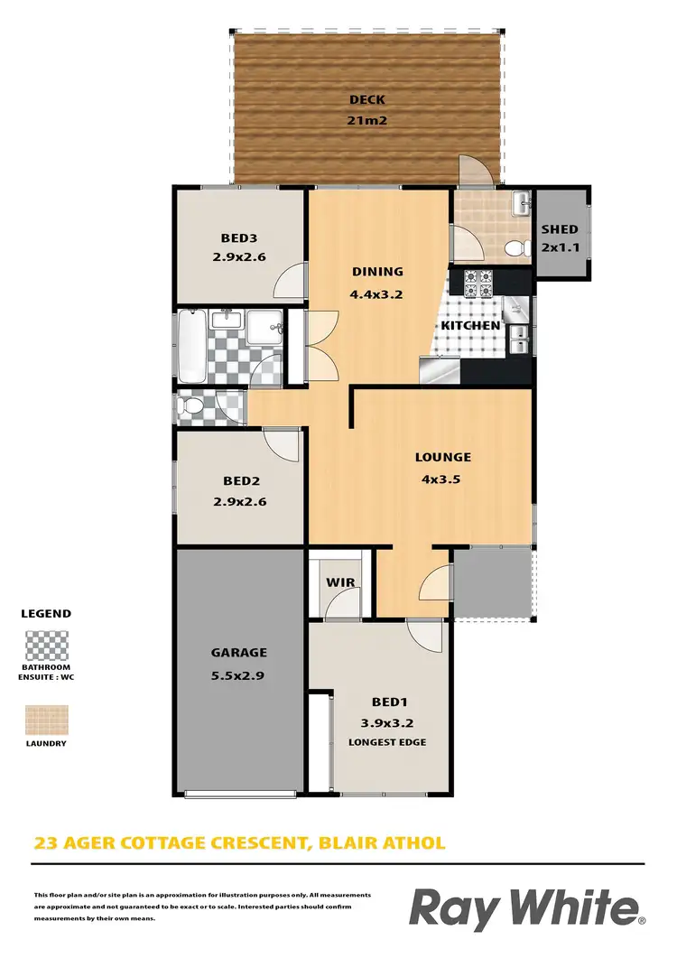 Floorplan of Homely house listing, 23 Ager Cottage Cresent, Blair Athol NSW 2560