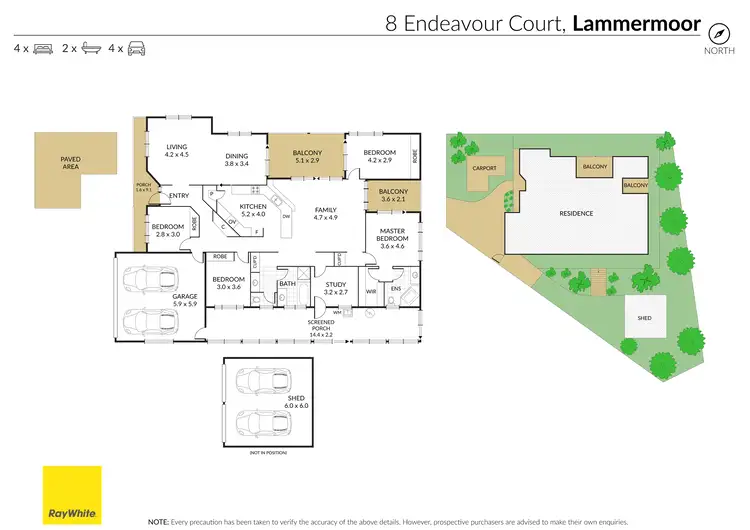 Floorplan of Homely house listing, 8 Endeavour Court, Lammermoor QLD 4703