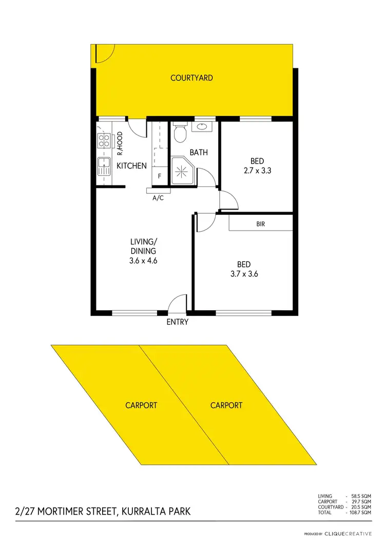 Floorplan of Homely house listing, 2/27 Mortimer Street, Kurralta Park SA 5037