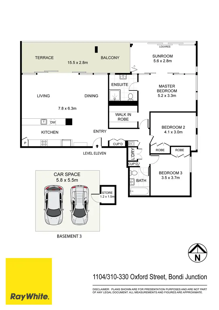 Floorplan of Homely apartment listing, 1104/310-330 Oxford Street, Bondi Junction NSW 2022