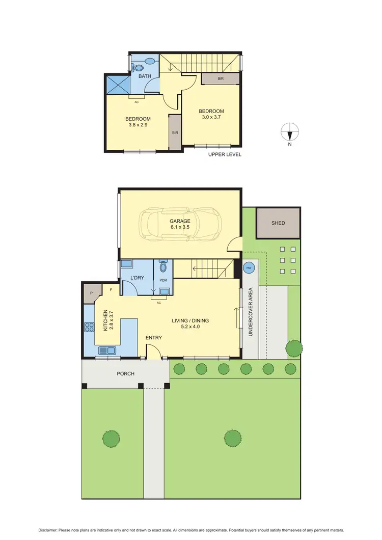 Floorplan of Homely townhouse listing, 1/375 Camp Road, Broadmeadows VIC 3047