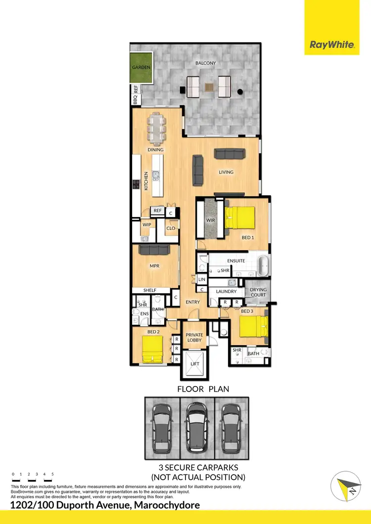 Floorplan of Homely unit listing, 1202/100 Duporth Avenue, Maroochydore QLD 4558