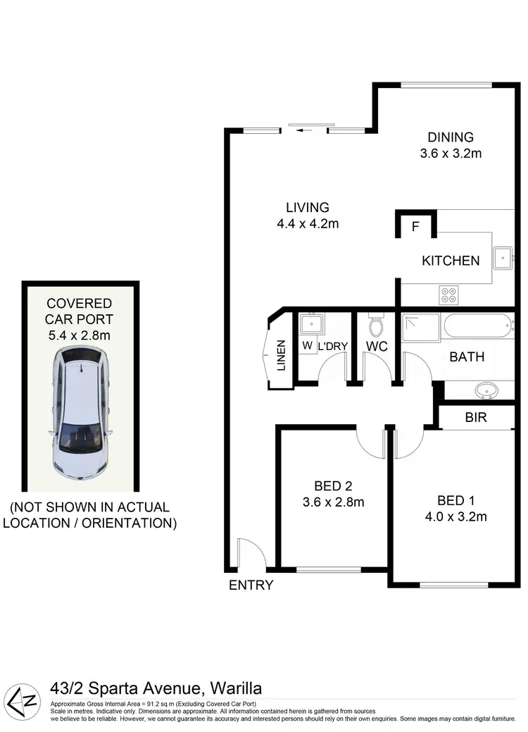 Floorplan of Homely house listing, 43/2 Sparta Street, Warilla NSW 2528
