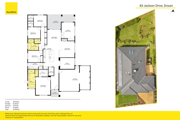 Floorplan of Homely house listing, 63 Jackson Drive, Drouin VIC 3818