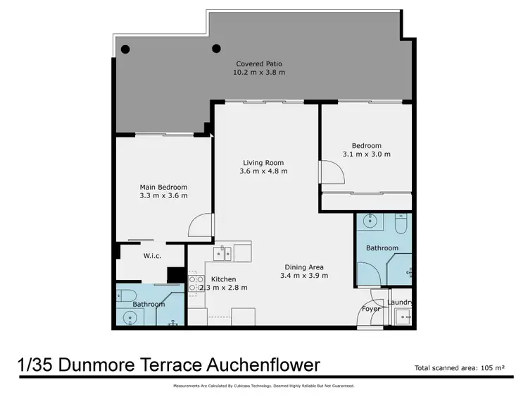 Floorplan of Homely apartment listing, 1/35 Dunmore Terrace, Auchenflower QLD 4066