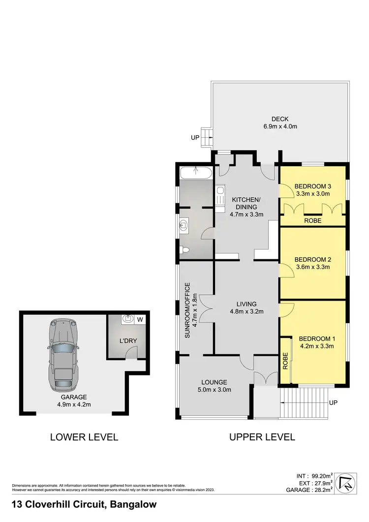 Floorplan of Homely house listing, 13 Clover Hill Circuit, Bangalow NSW 2479