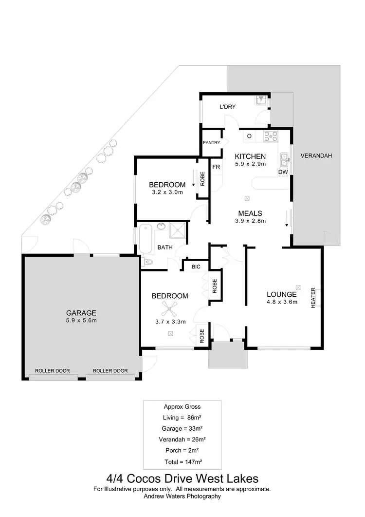 Floorplan of Homely house listing, 4/4 Cocos Grove, West Lakes SA 5021