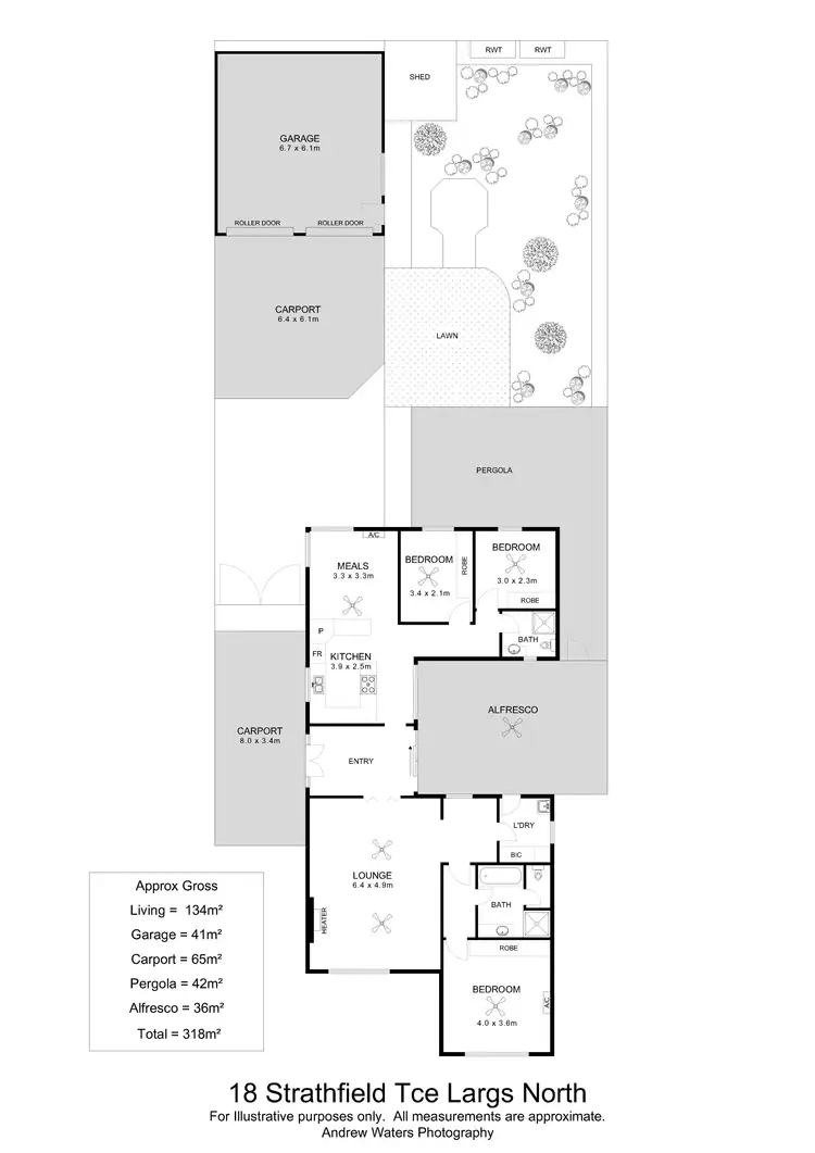 Floorplan of Homely house listing, 18 Strathfield Terrace, Largs North SA 5016