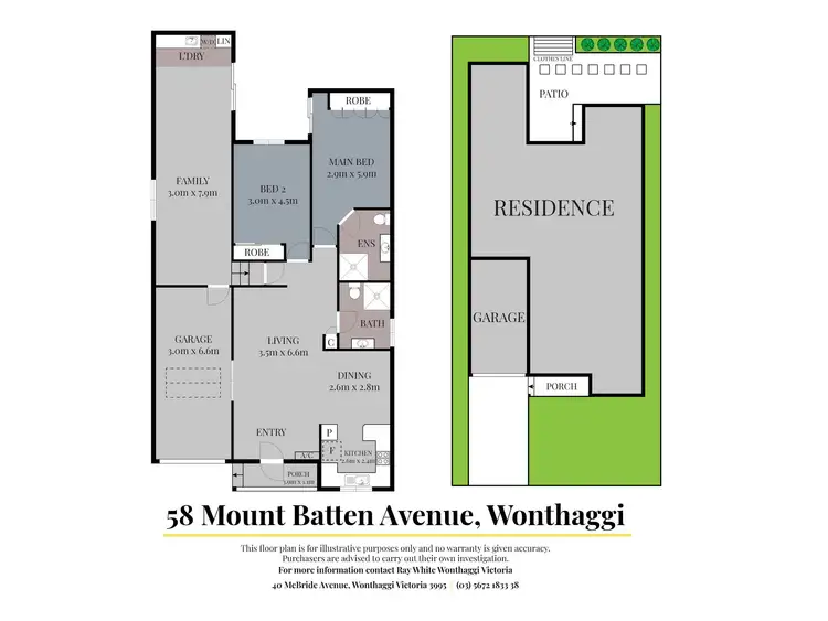 Floorplan of Homely house listing, 58 Mountbatten Parklane, Wonthaggi VIC 3995