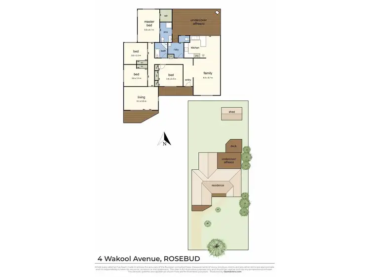 Floorplan of Homely house listing, 4 Wakool Avenue, Rosebud VIC 3939