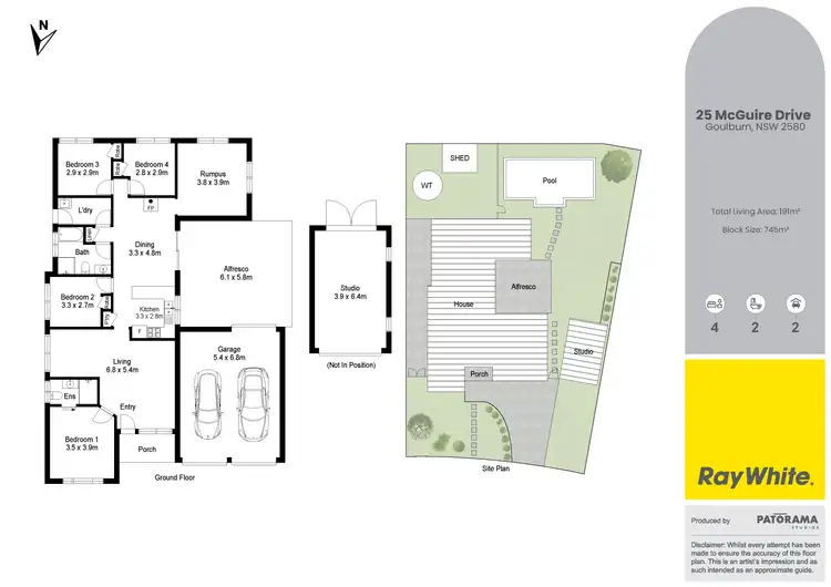Floorplan of Homely house listing, 25 Mcguire Drive, Goulburn NSW 2580