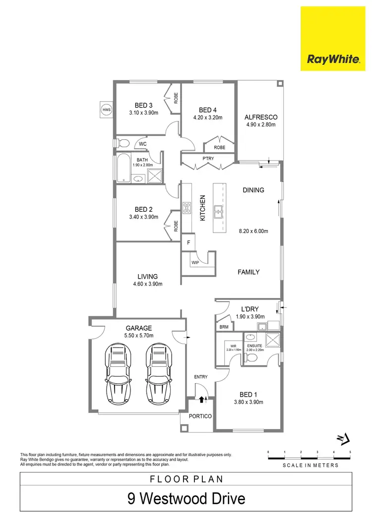 Floorplan of Homely other listing, 9 Westwood Drive, California Gully VIC 3556