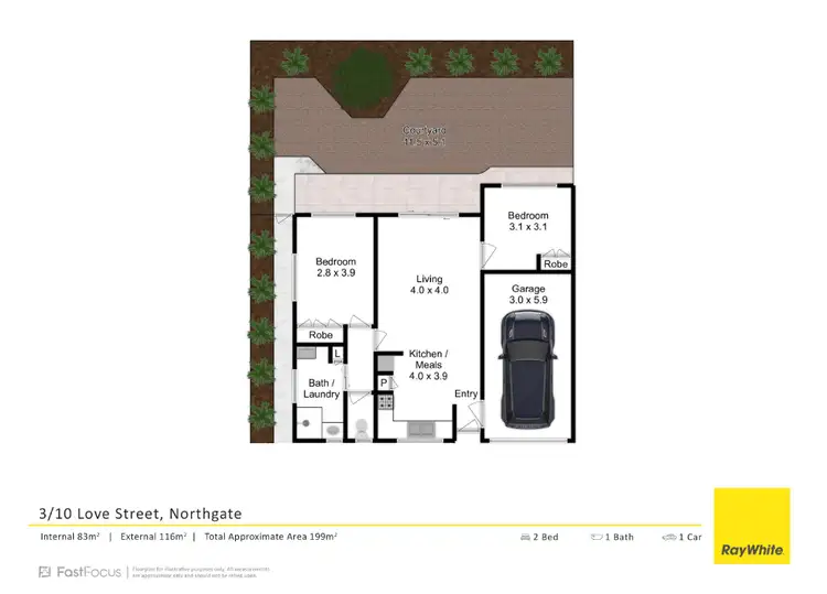 Floorplan of Homely villa listing, 3/10 Love Street, Northgate QLD 4013